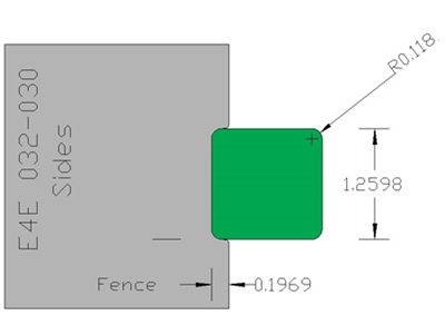 Eased Edge  E4E032-030