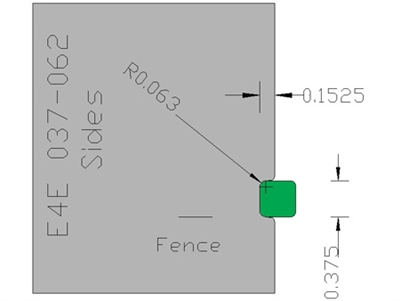 Eased Edge  E4E037-062