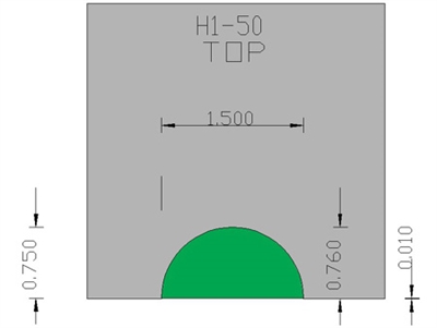 Half Round  H1-50A