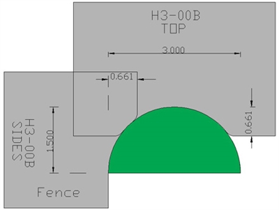 Half Round  H3-00B