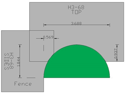 Half Round  H3-68